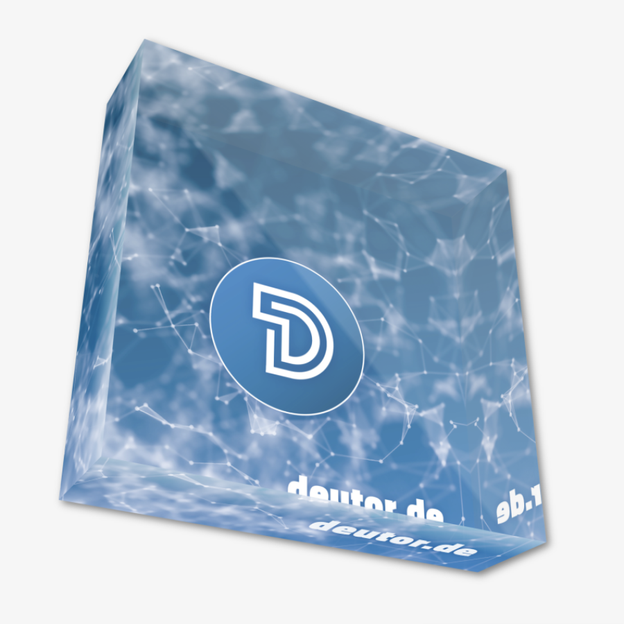 Deutor im Acryl-Block