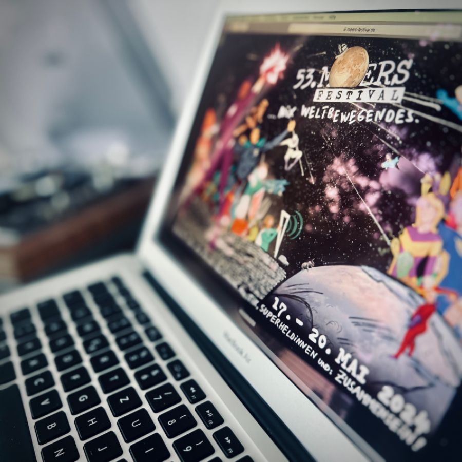 Webseite vom Moersfestival